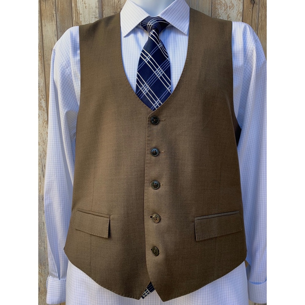 SOLD! Vince Camuto Twill Waist Coat / Suit Vest